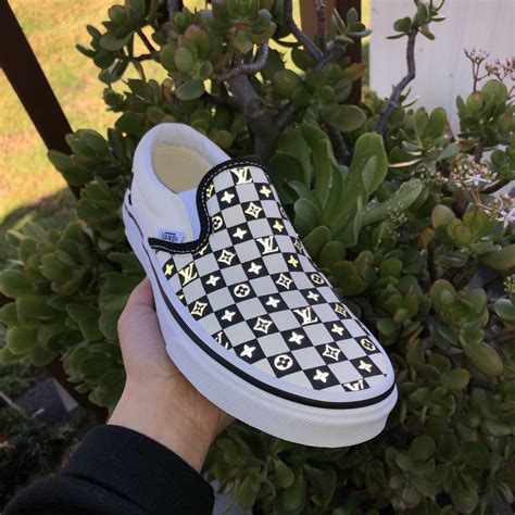 louis vuitton vans shoes yellow